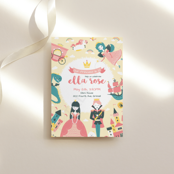 Prince and Princess Birthday Invitation