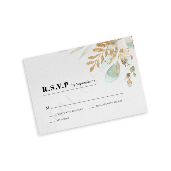 Boho Classy Floral RSVP - Image 2