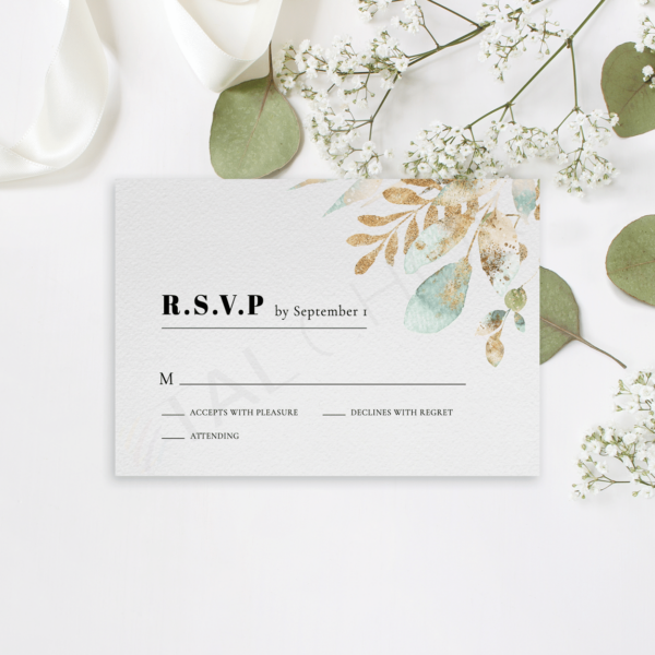 Boho Classy Floral RSVP