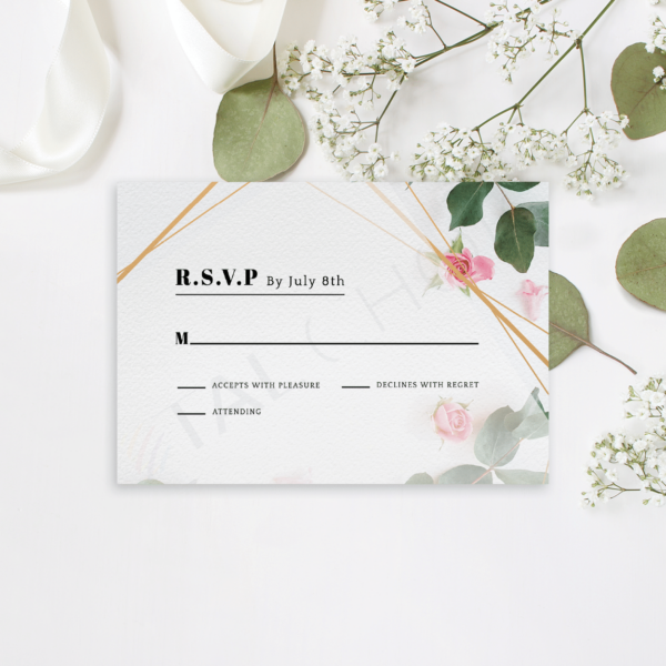 Eucalyptus Rose RSVP