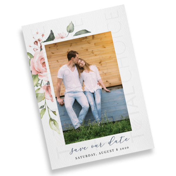 Simplistic Floral Save the Date - Image 2