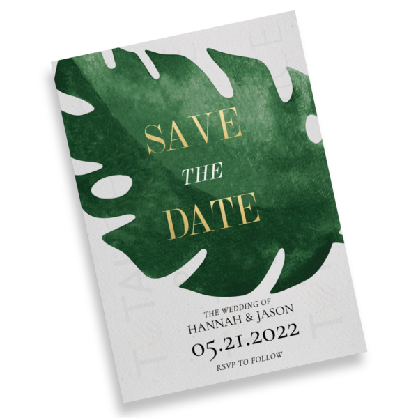 Tropical Monstera Save the Date - Image 2