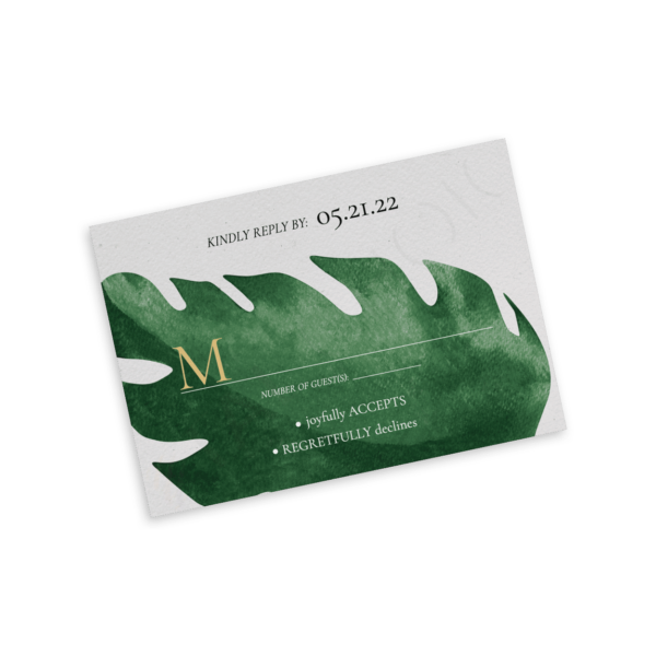 Tropical Monstera RSVP - Image 2