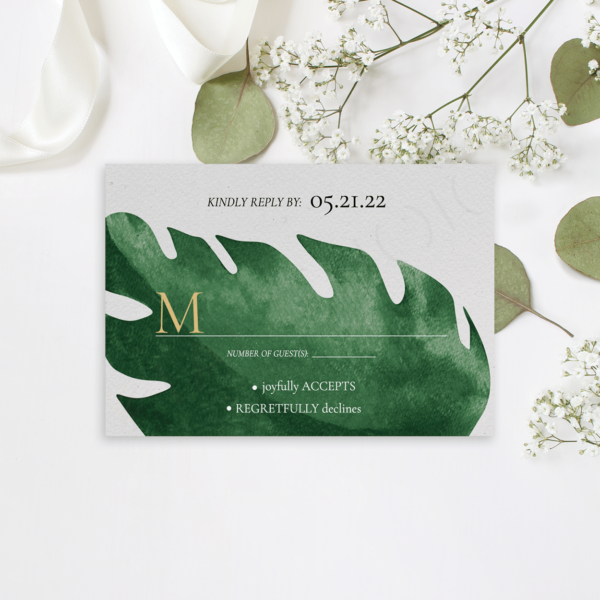 Tropical Monstera RSVP