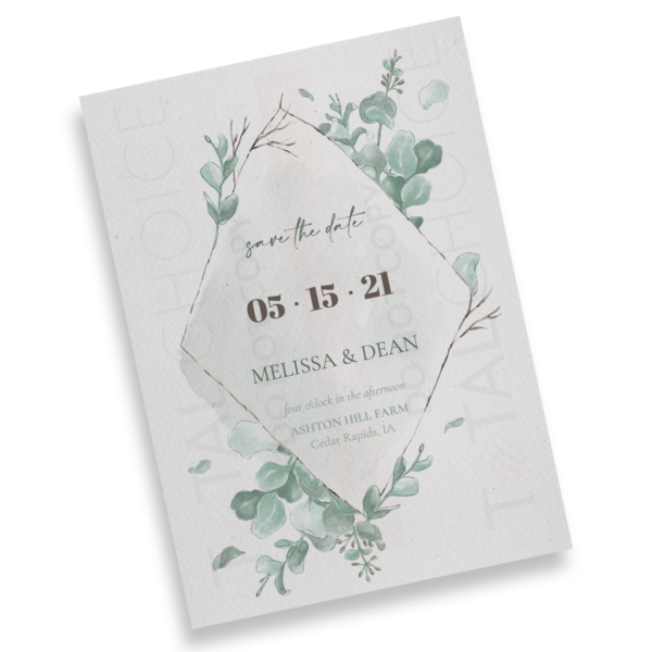 Geo Eucalyptus Save the Date - Image 2