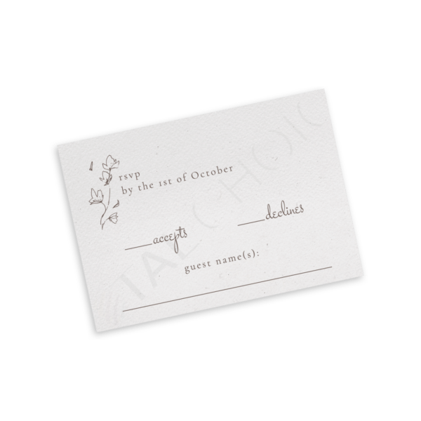 Minimalist Floral RSVP - Image 2