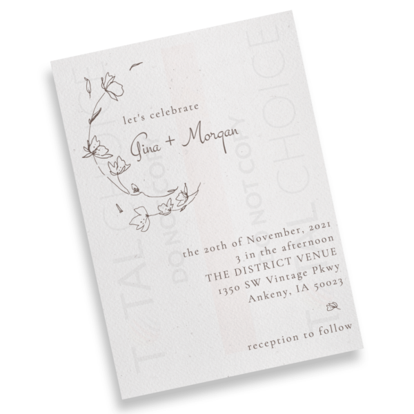Minimalist Floral Invitation - Image 2