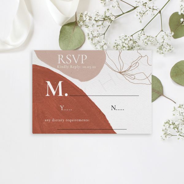 Modern Abstract RSVP