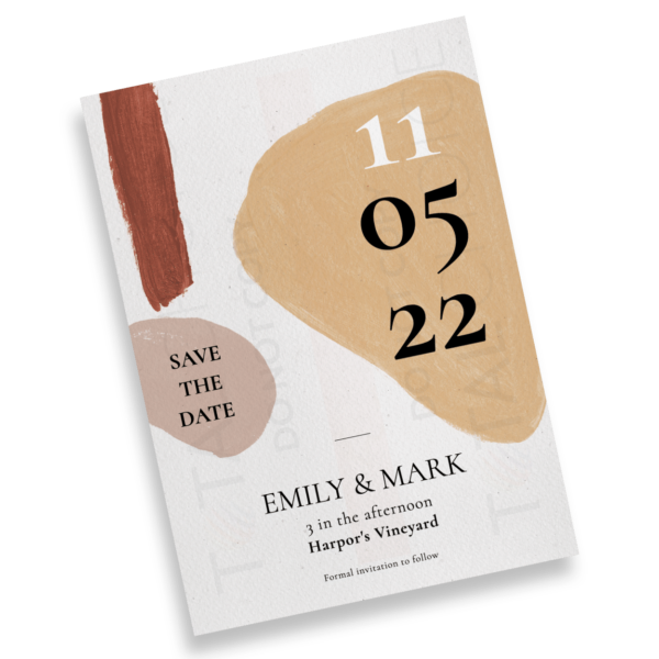 Modern Abstract Save the Date - Image 2