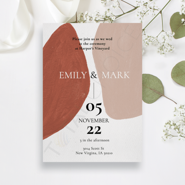 Modern Abstract Invitation
