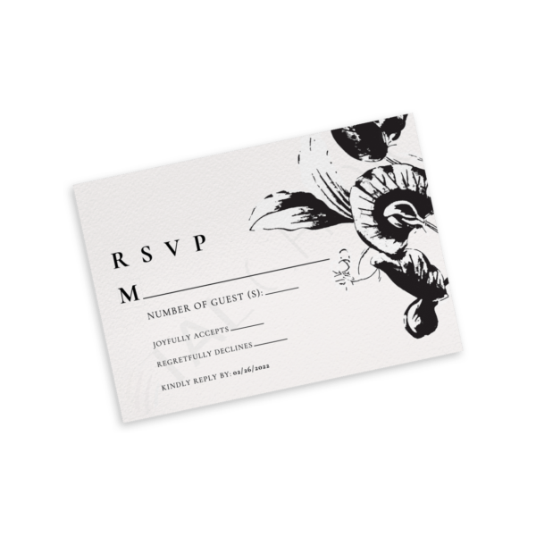 Modern Floral RSVP - Image 2