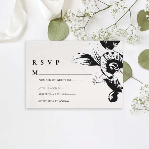 Modern Floral RSVP