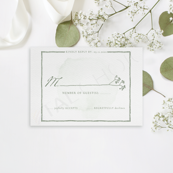 Natural Wildflower RSVP
