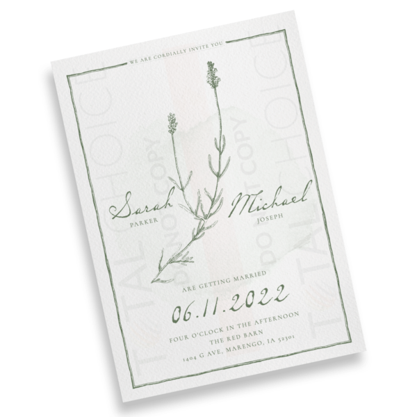 Natural Wildflower Invitation - Image 2