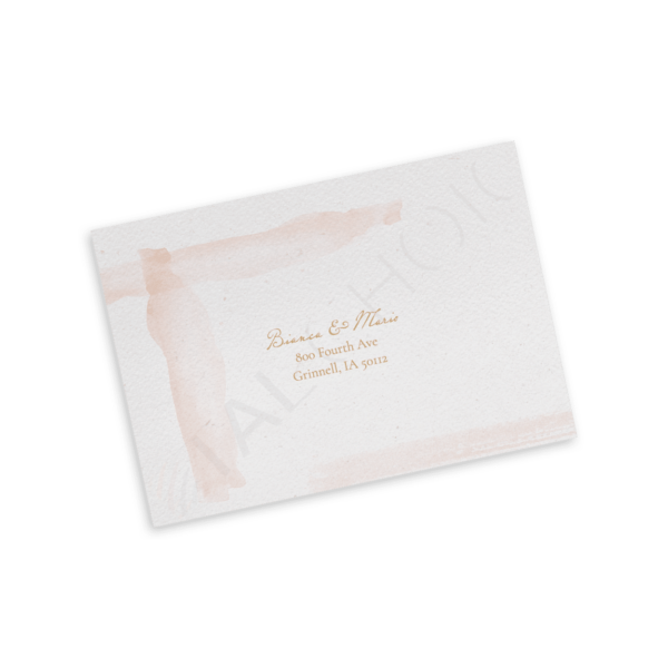 Peach & Grey Floral RSVP - Image 3