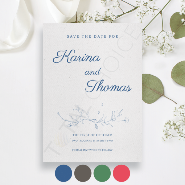 Petite Wildflower Save the Date