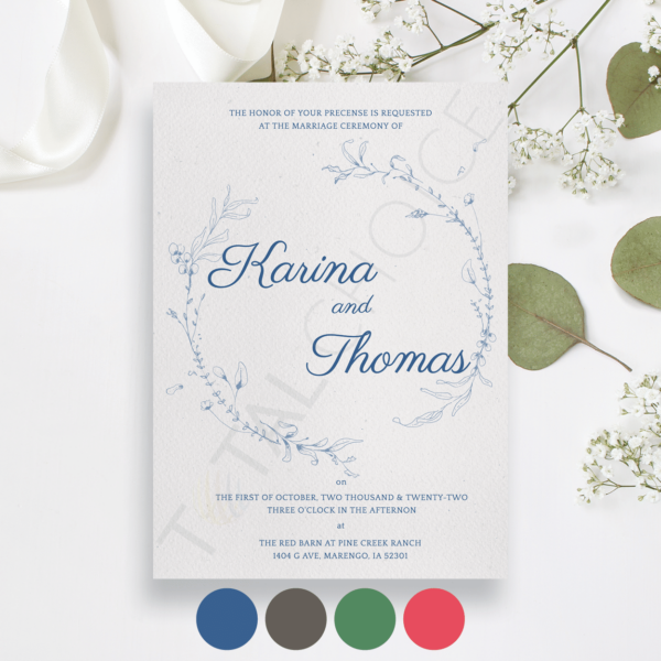 Petite Wildflower Invitation