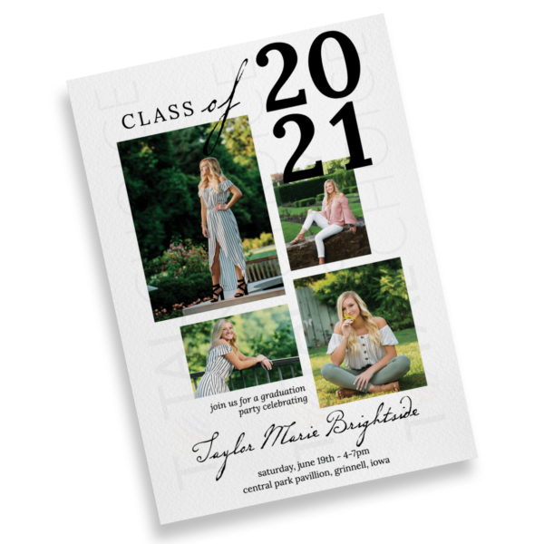 Boxed Photo Graduation Announcement - Image 2