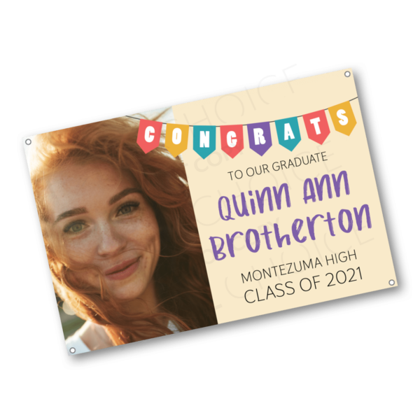 Congrats Bunting Graduation Banner - Image 2