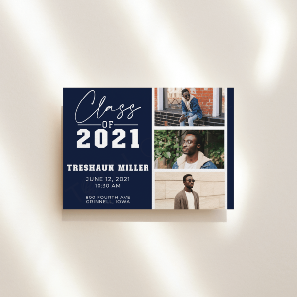 College Script Graduation Announcement