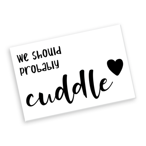 We Should Cuddle Gallery-Wrapped Canvas - Image 2