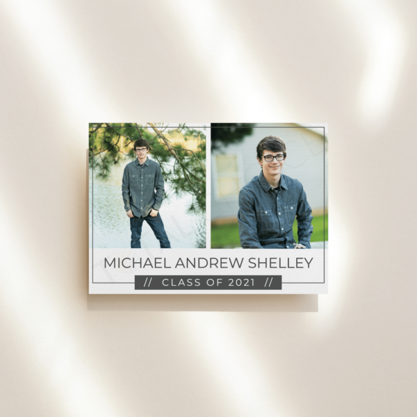 Simple Frame Graduation Announcement