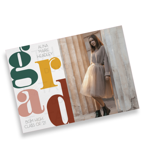 Grad Blocks Graduation Announcement - Image 2