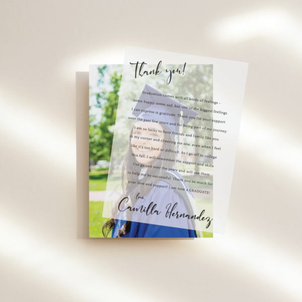 Notes Graduation Thank You