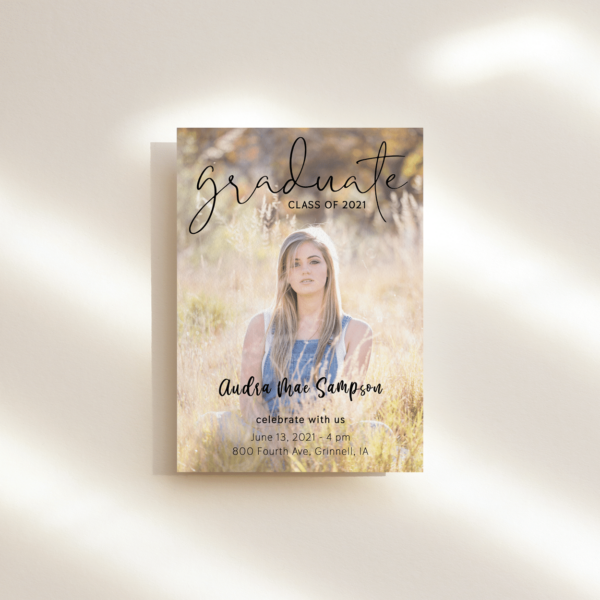 Scripted Graduation Announcement