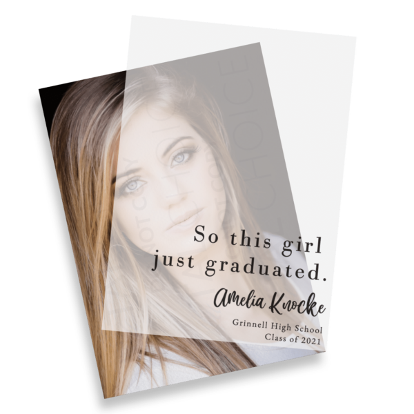 Just Graduated Graduation Announcement - Image 3
