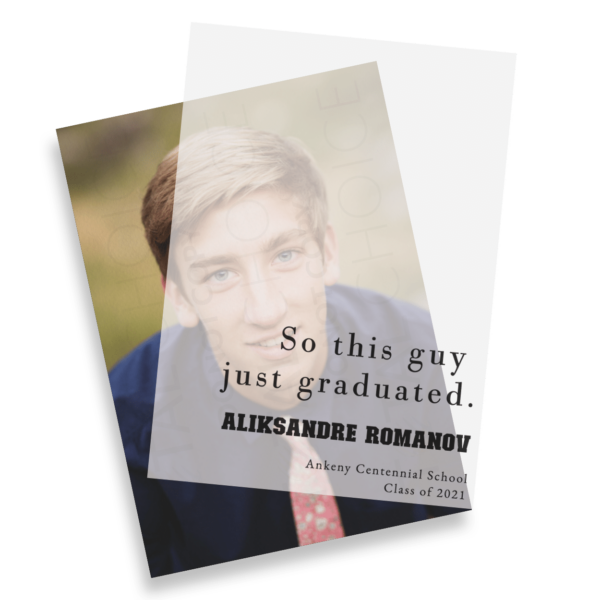 Just Graduated Graduation Announcement - Image 4