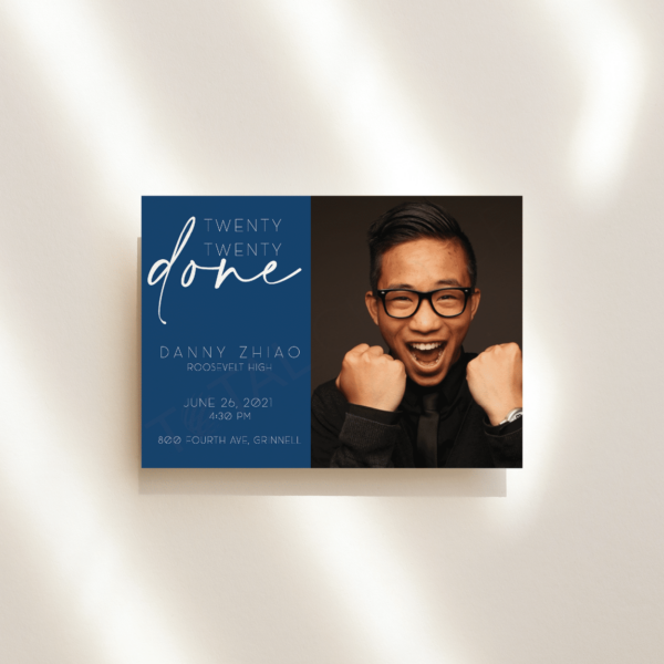 Twenty Twenty Done Graduation Announcement