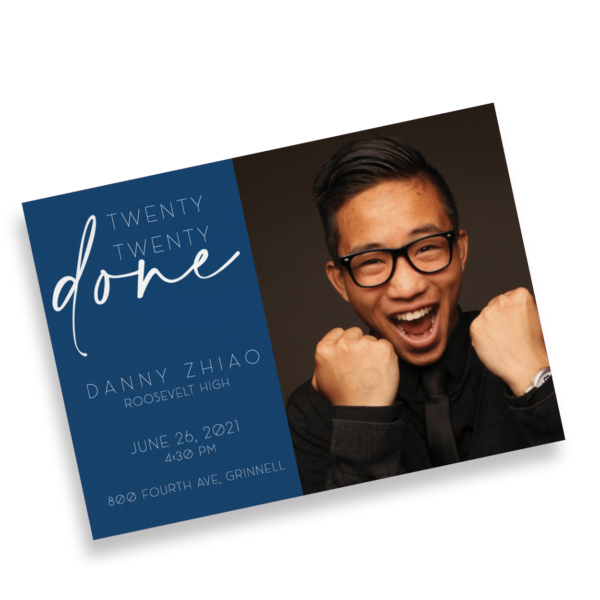 Twenty Twenty Done Graduation Announcement - Image 2