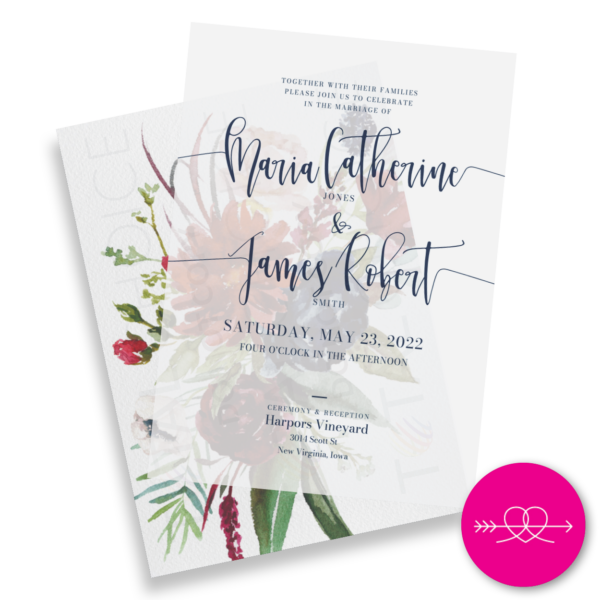 Winter Romance Wedding Invitation - Image 3