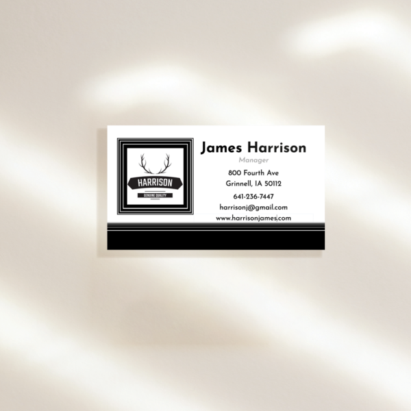 Modern Minimal Horizontal Business Cards