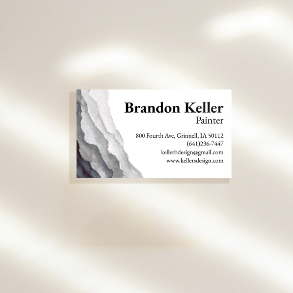Watercolor Ripples Business Cards