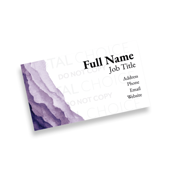 Watercolor Ripples Business Cards - Image 3