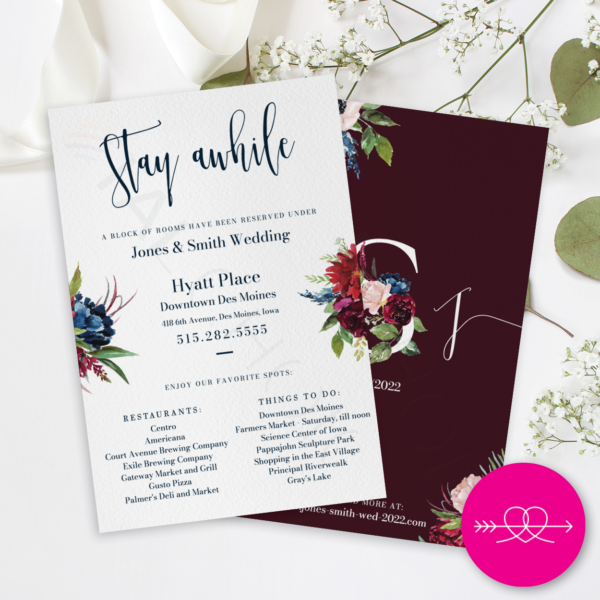 Winter Romance Information Card