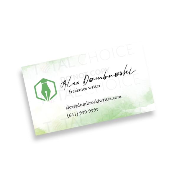 Watercolor Splash Business Cards - Image 4