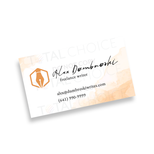 Watercolor Splash Business Cards - Image 6